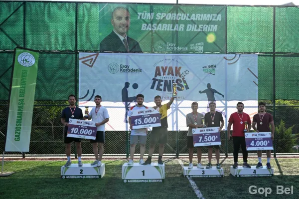 Gaziosmanpaşa Belediyesi Ayak Tenisi Turnuvası Büyük Heyecana Sahne Oldu