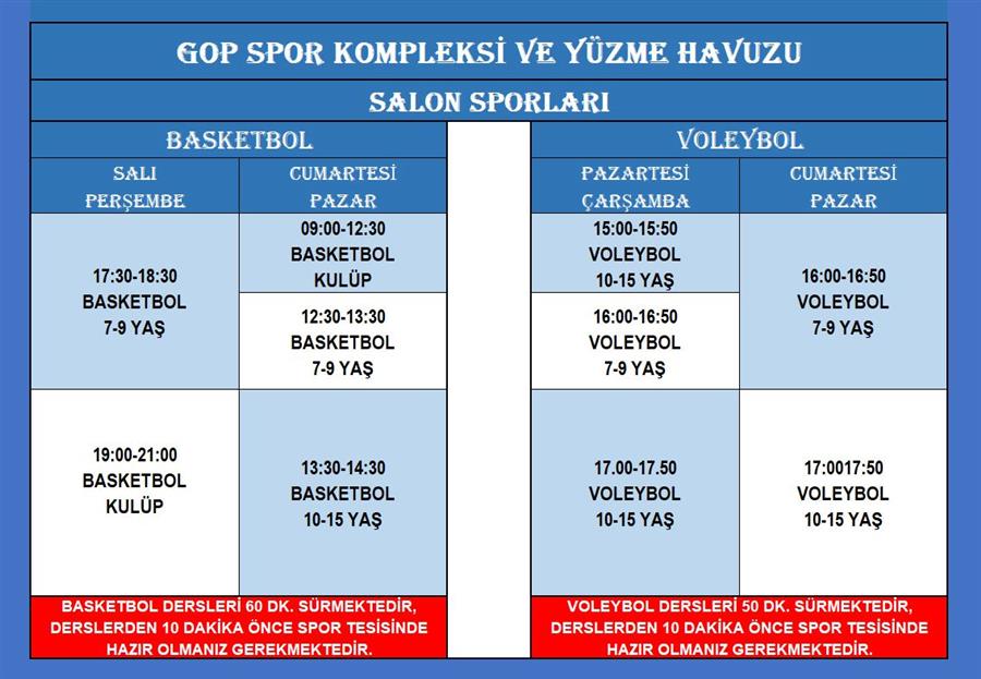 Gop Spor Kompleksi Basketbol - Voleybol