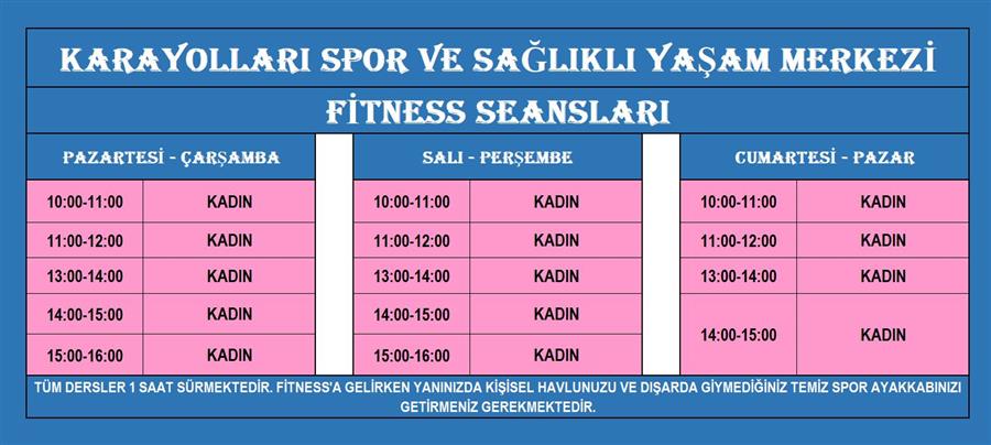 6 Ocak - 2 Mart 2025 Kurs Programlar