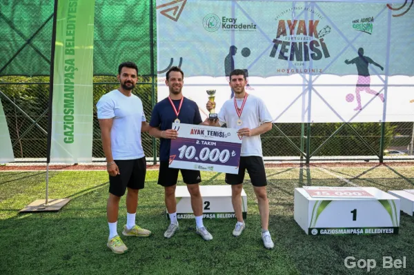 Gaziosmanpaşa Belediyesi Ayak Tenisi Turnuvası Büyük Heyecana Sahne Oldu