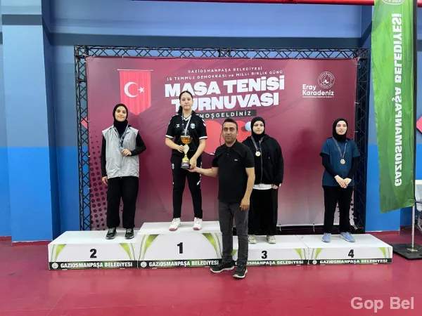 15 Temmuz Demokrasi ve Milli Birlik Günü Masa Tenisi Turnuvası Tamamlandı