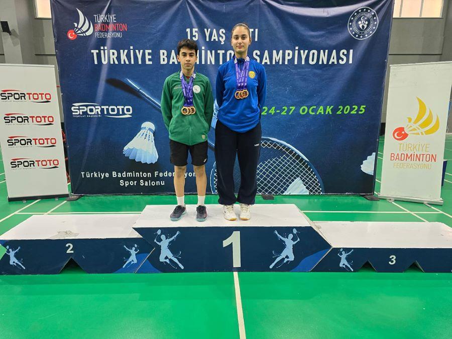 Aras İkra Yalçın’Dan Badminton’Da Çifte Şampiyonluk