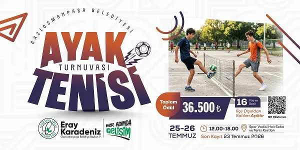 Gaziosmanpaşa Belediyesi Ayak Tenisi Turnuvası Başlıyor