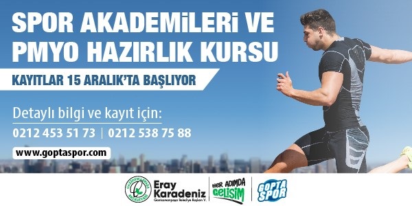 Spor Akademilerine Hazırlık Kursu Ve Pmyo Kayıtlarımız 15 Aralık İtibariyle Başlıyor.