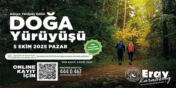 Dünya Yürüyüş Gününde Kurt Kemerinde Yürüyoruz (5 Ekim Pazar)