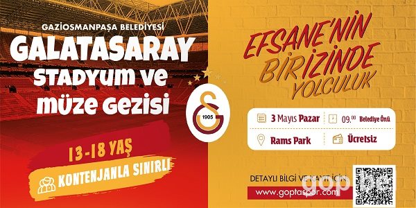 Gaziosmanpaşa Belediyesi’nden Gençlere Galatasaray Stadyum ve Müze Gezisi