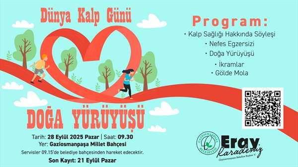 28 Eylül Dünya Kalp Gününde Doğa Yürüyüşünde Buluşalım